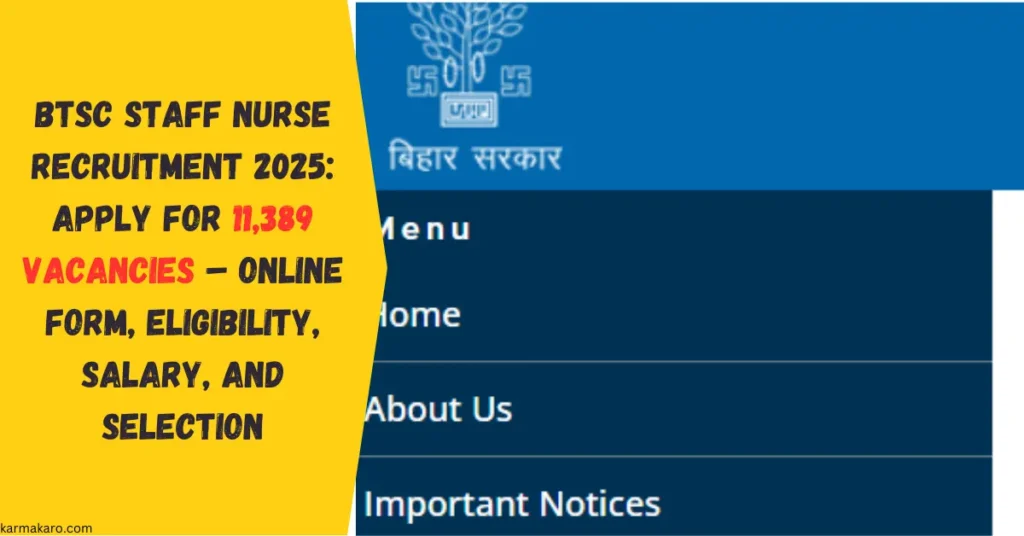 BTSC Staff Nurse Recruitment 2025