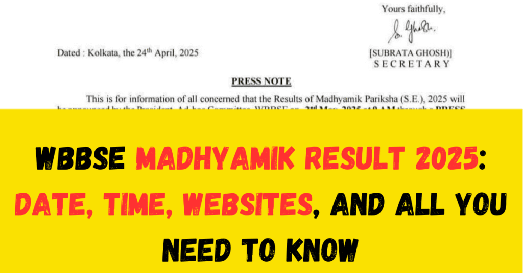 west bengal WBBSE Madhyamik Result 2025