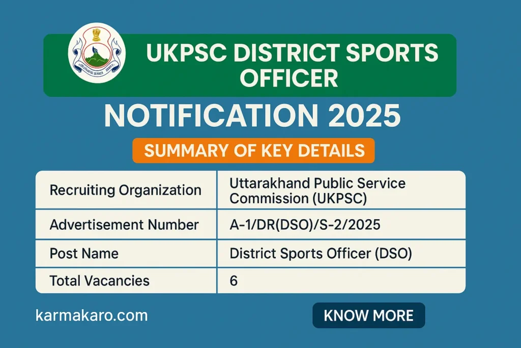 UKPSC DSO Recruitment 2025: Apply Online by July 17
