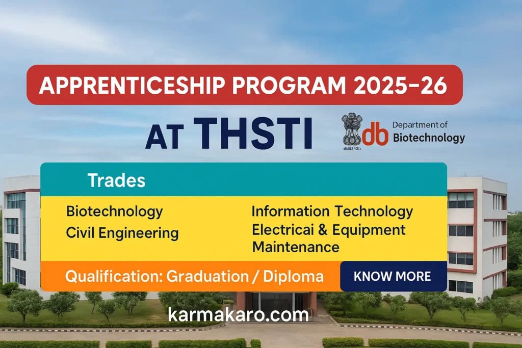 BRIC THSTI Apprenticeship 2025-26: Apply Now for Govt Opportunities