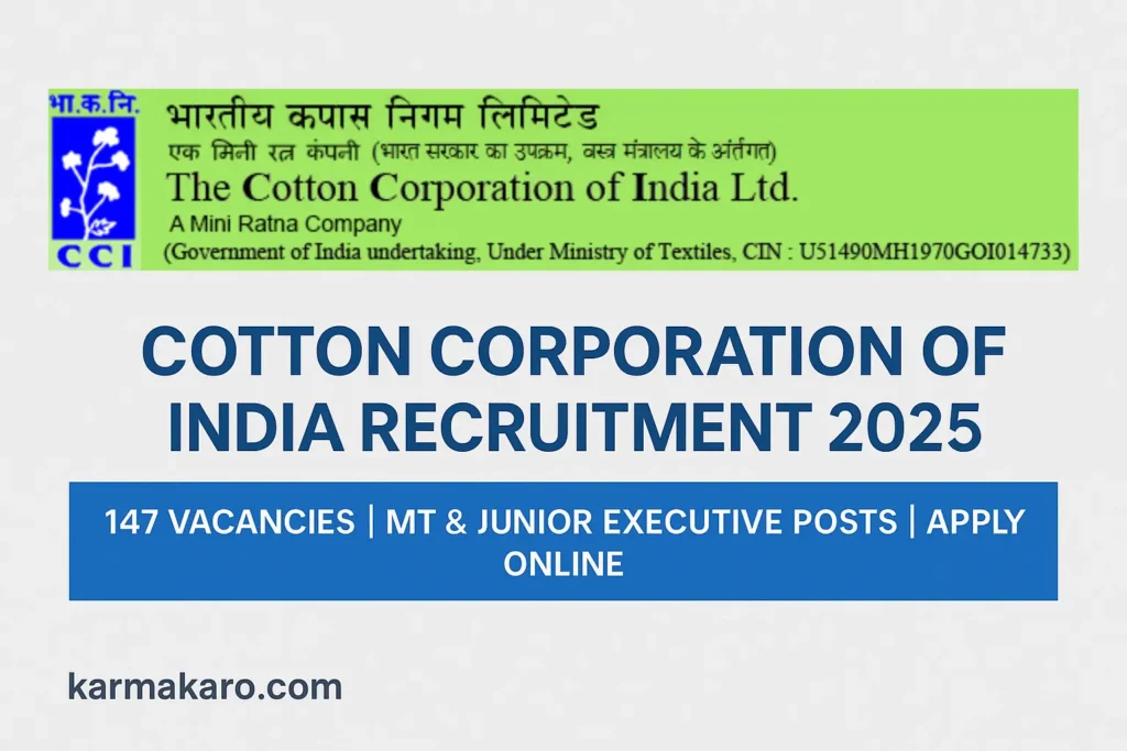 Cotton Corporation of India Recruitment 2025