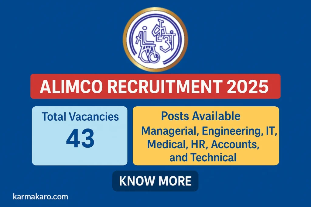 ALIMCO Recruitment 2025: Apply Online for 43 Vacancies Across India