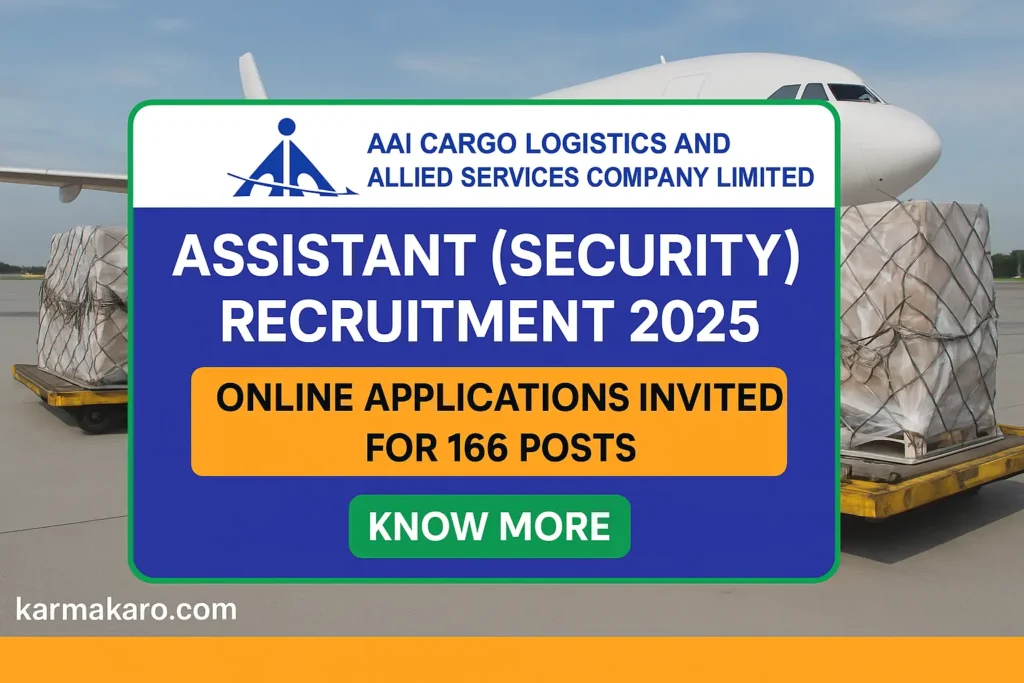 AAICLAS Assistant (Security) Recruitment 2025 – 166 Vacancies Across India