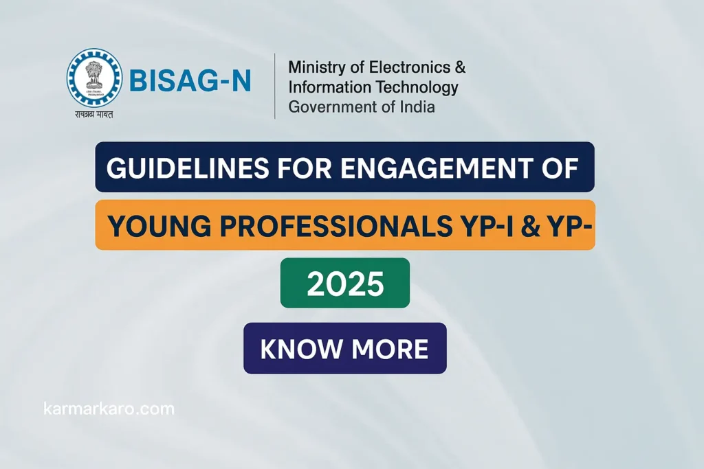 BISAG-N Young Professional Recruitment 2025 Apply for YP-I & YP-II Posts