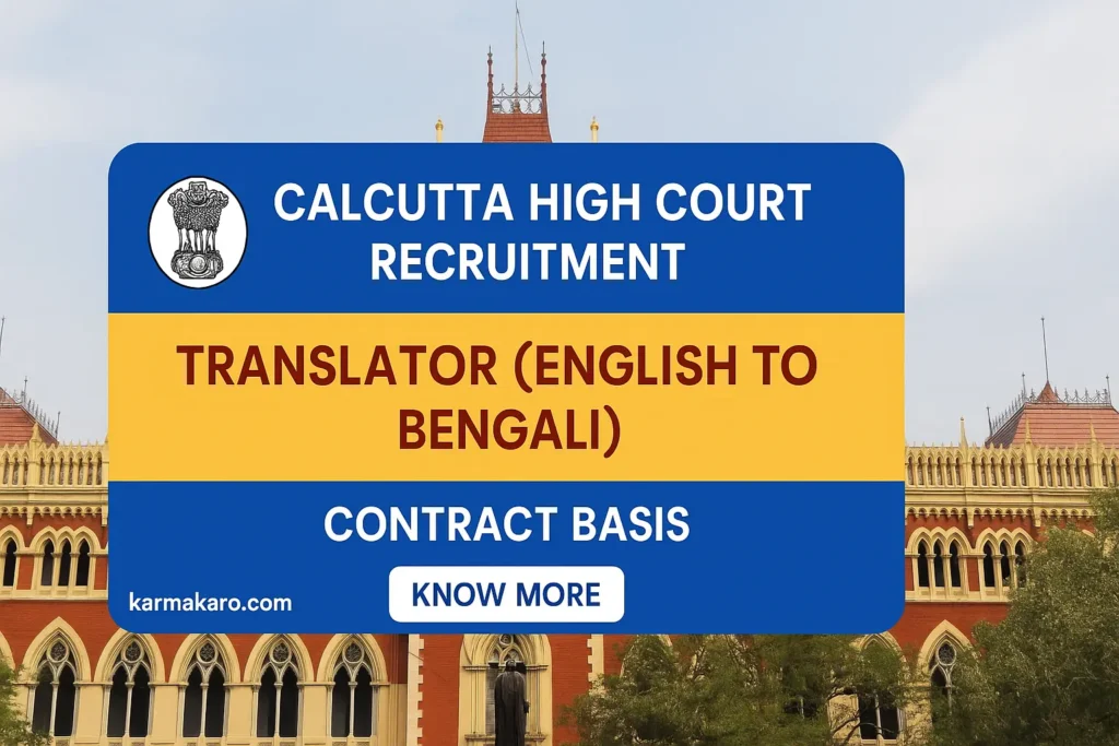 Calcutta High Court Translator Recruitment
