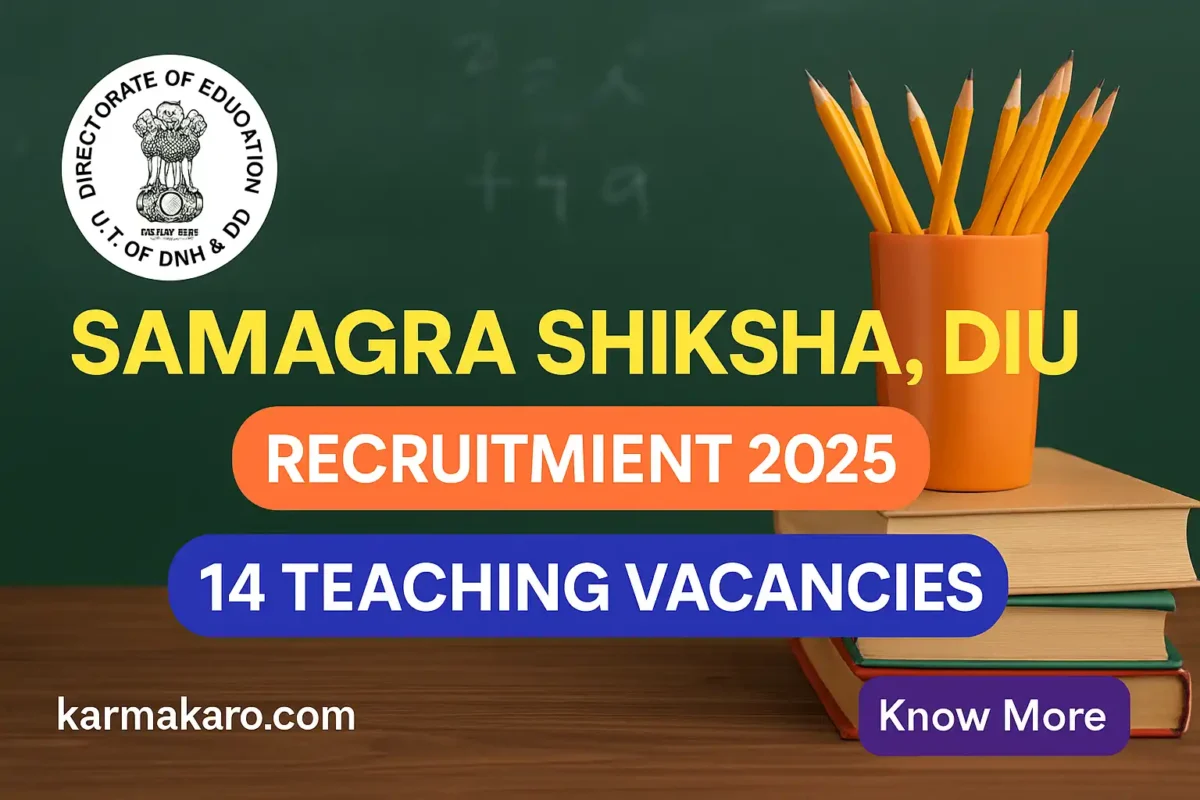 Directorate of Education Samagra Shiksha Diu Recruitment 2025 - Teaching and Instructor Posts