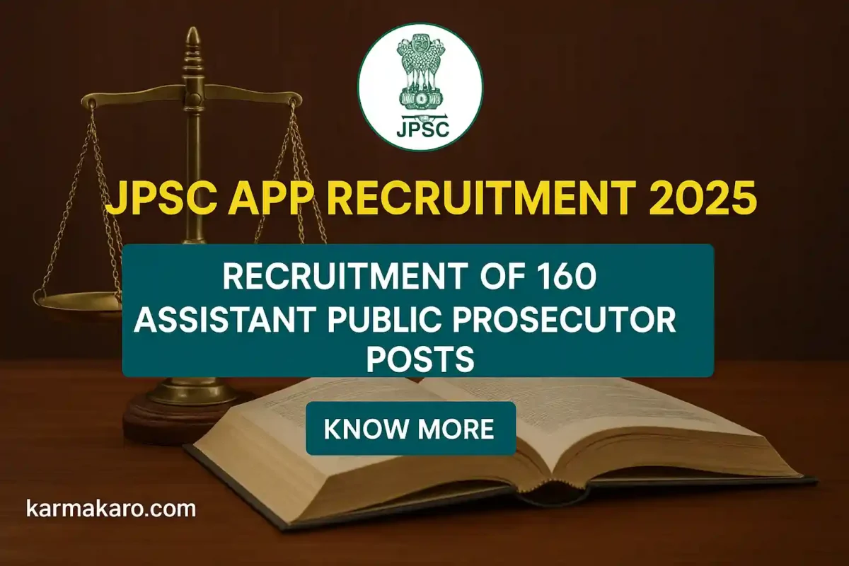 JPSC Assistant Public Prosecutor Recruitment 2025 160 Vacancies