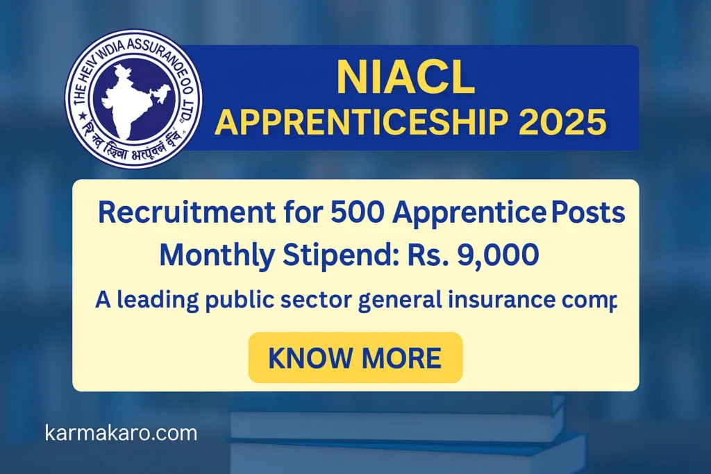 NIACL Recruitment 2025 Apply Online for 500 Apprentice Vacancies