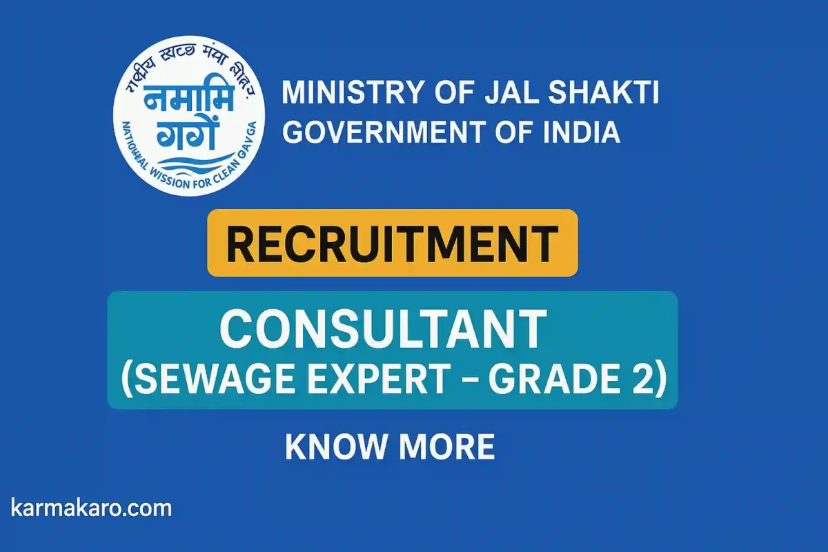 NMCG Consultant Recruitment 2025 Apply Online for Sewage Expert Grade-2 Posts