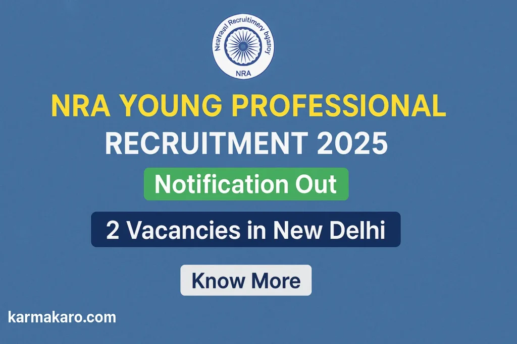 NRA Young Professional Recruitment 2025 Apply for 2 Contract Positions in New Delhi