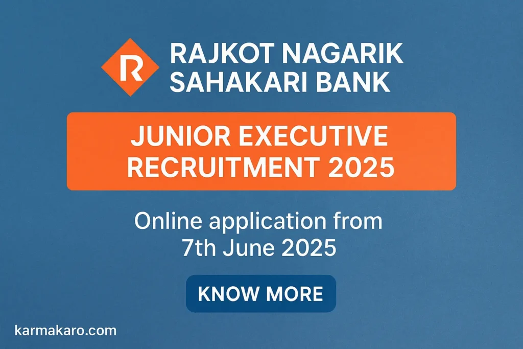 RNSB Junior Executive Recruitment 2025 Apply Online Before 14th June
