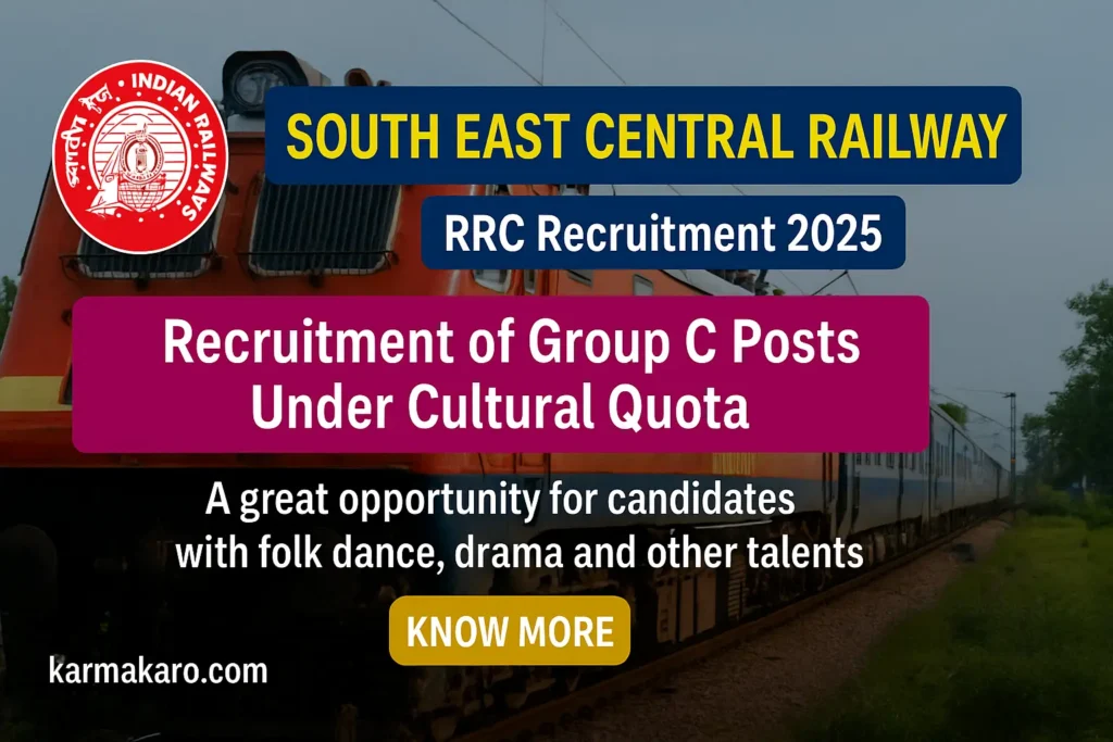 RRC SECR Group C Recruitment 2025 Apply Online for 2 Posts