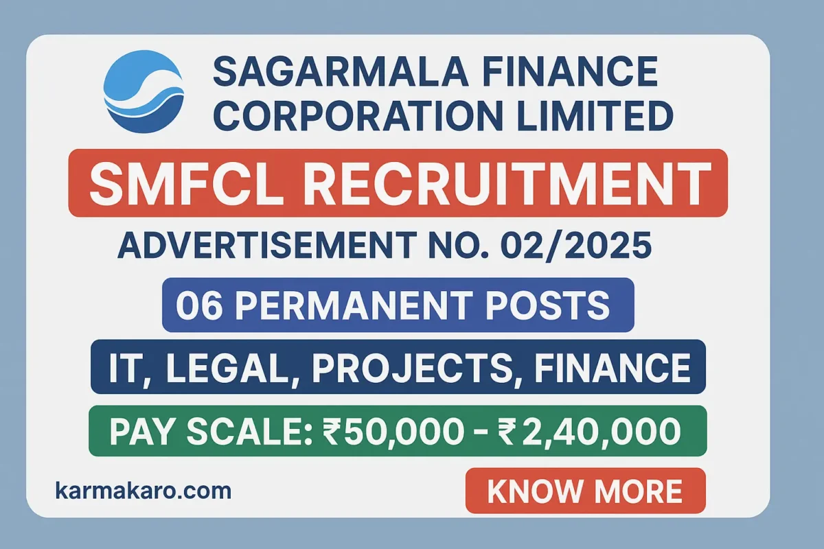 SMFCL Recruitment 2025 - Apply Offline, High Salary