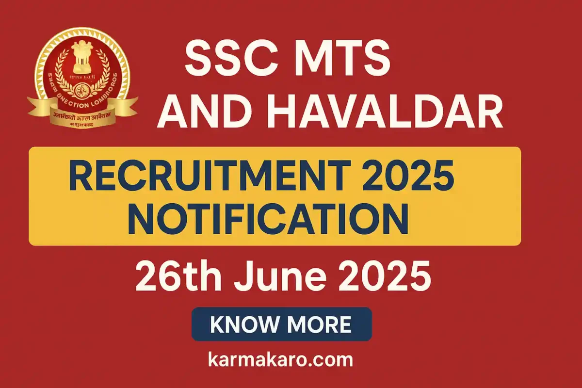 SSC MTS and Havaldar Recruitment 2025 - Apply Online for Multi Tasking Staff Posts