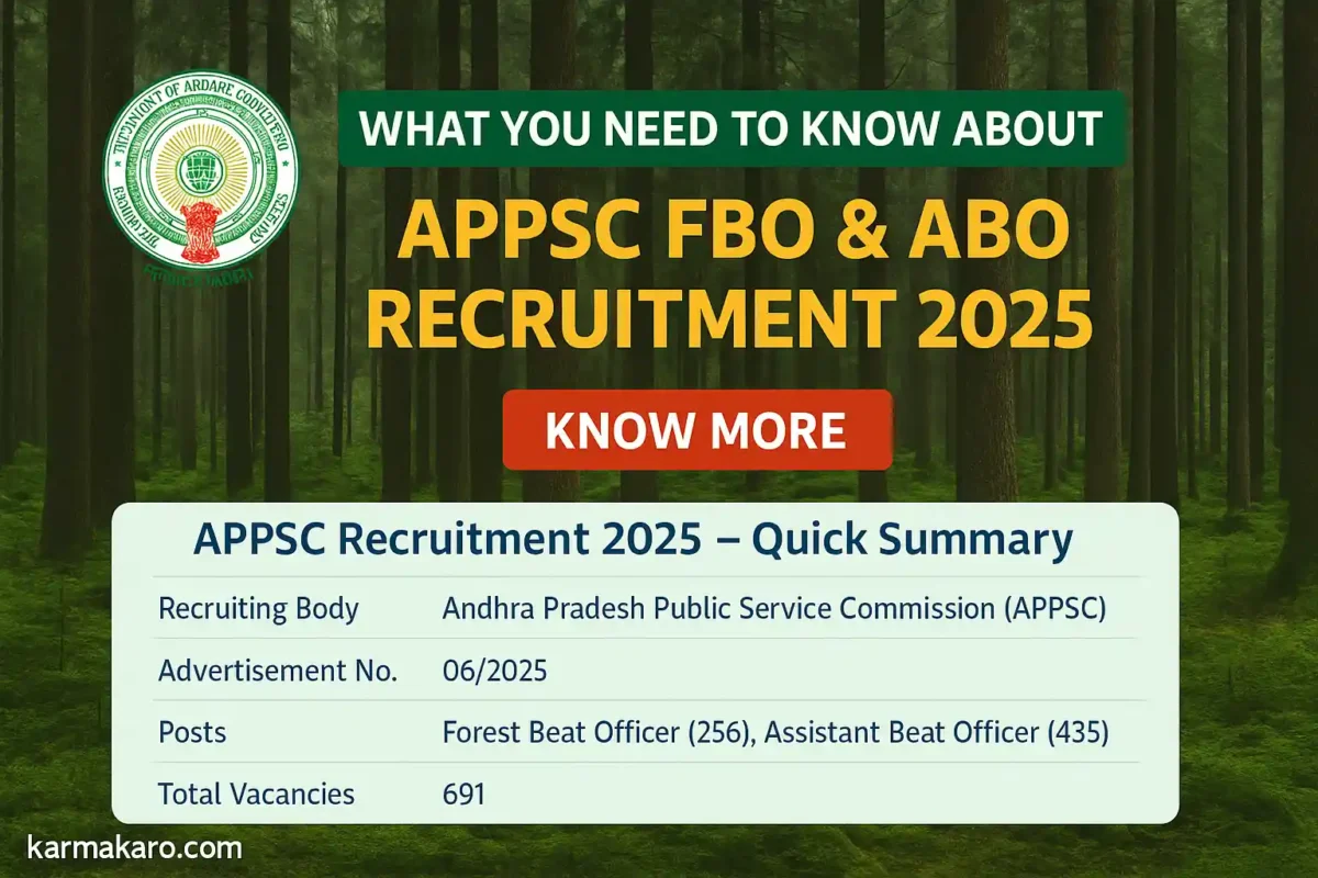 APPSC Forest Beat Officer & Assistant Beat Officer Recruitment 2025 - Apply Online for 691 Vacancies