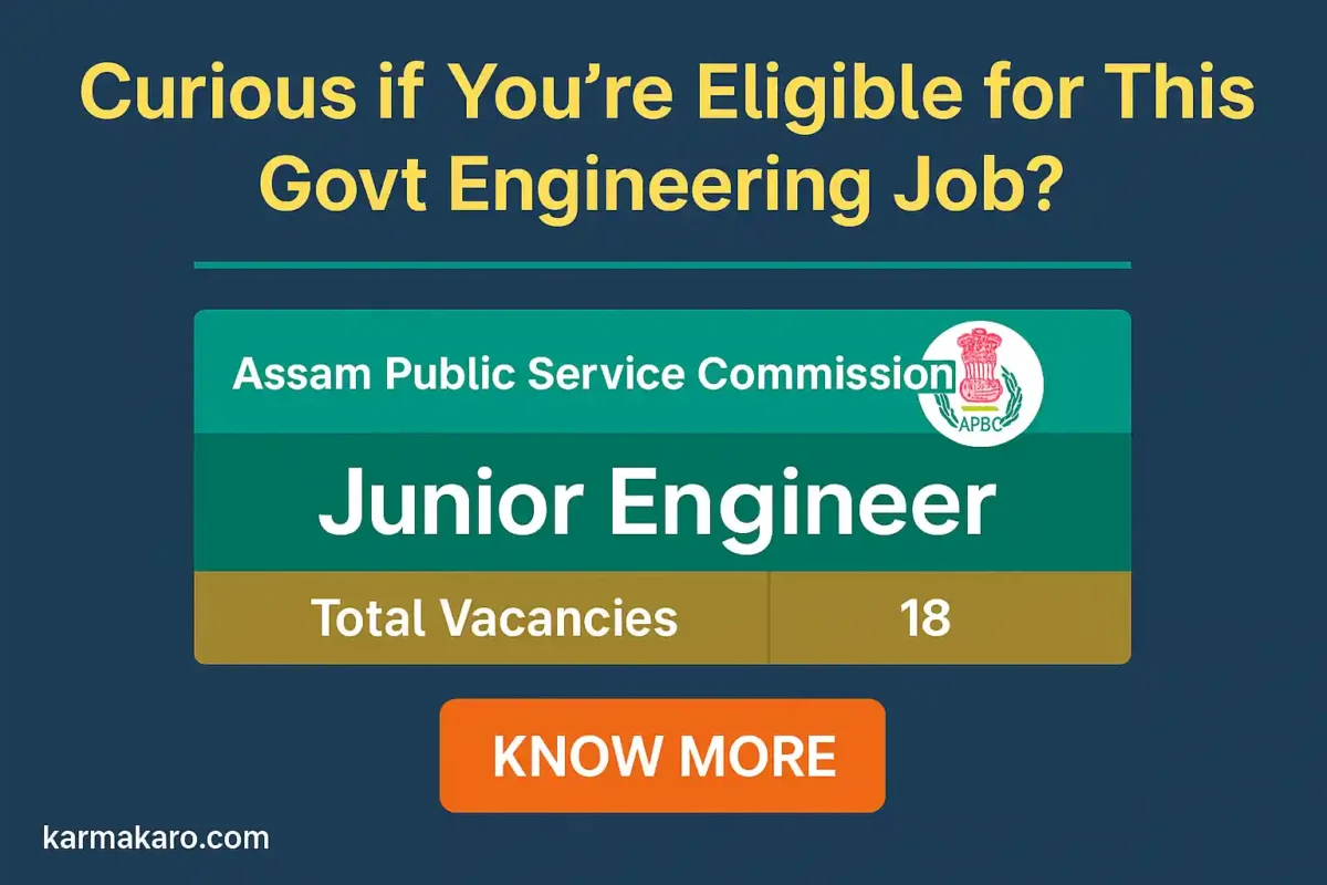 Assam PSC Junior Engineer Recruitment 2025 - Apply for 18 Government Vacancies