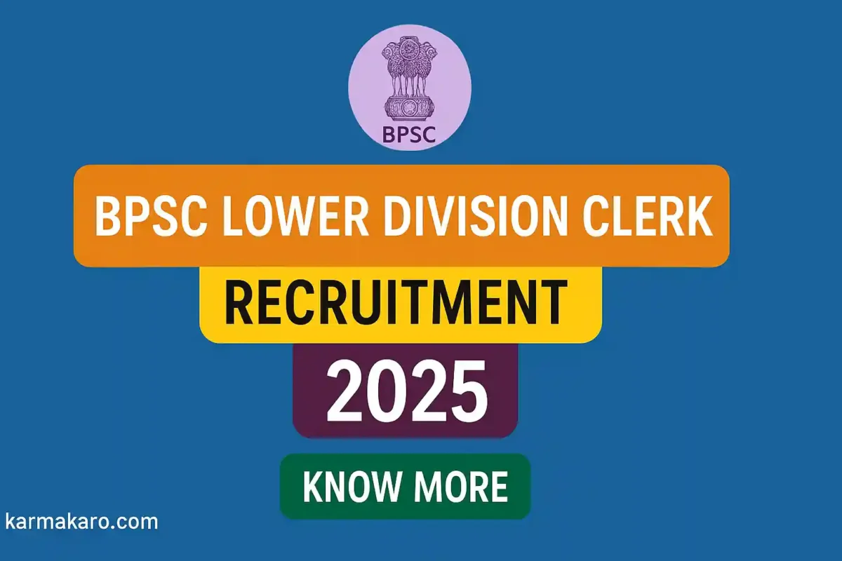 BPSC LDC Recruitment 2025 Notification Released