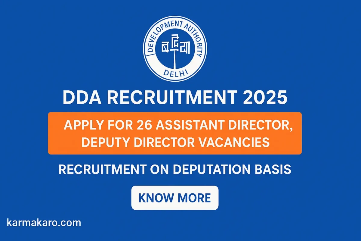 DDA Assistant Director & Deputy Director Recruitment 2025