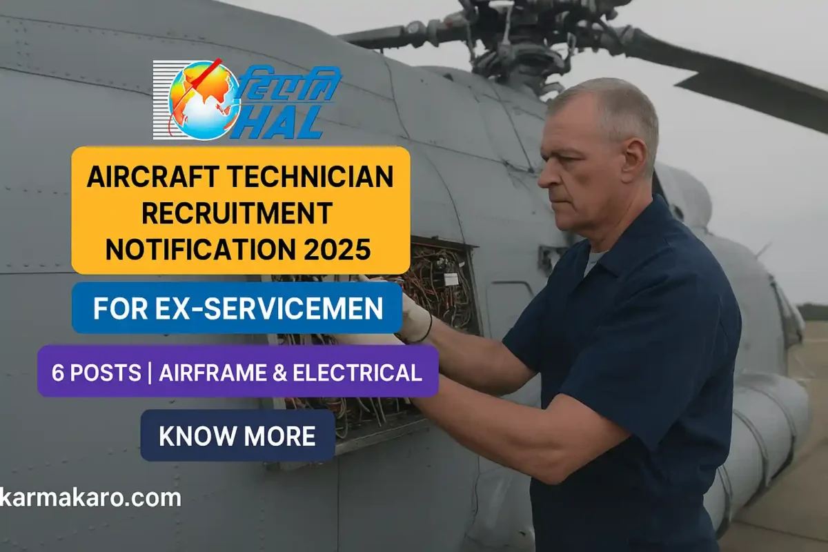 HAL Aircraft Technician Recruitment 2025 Join India’s Premier Aviation Force as a Technician