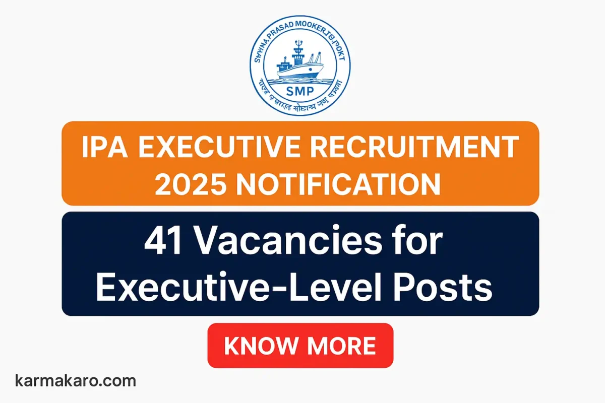 IPA Executive Recruitment 2025 Apply Online for 41 Executive Posts
