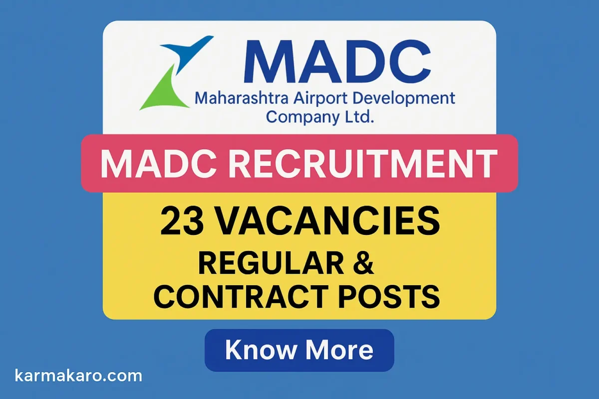 MADC Recruitment 2025 - Apply Offline for 23 Deputy Planner, Engineer, Manager & Other Posts
