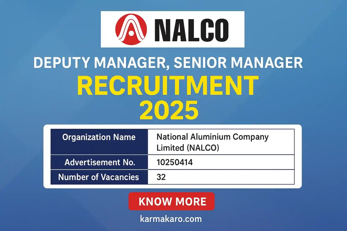 NALCO Recruitment 2025 - 32 Managerial Posts Open for Application