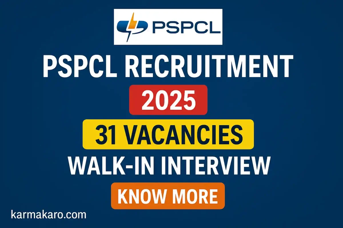 PSPCL Recruitment 2025 – Walk-in for Manager, Overman, Mining Sirdar and Other Posts