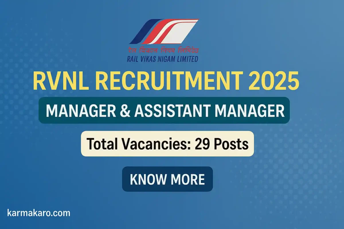RVNL Recruitment 2025 for Manager & Assistant Manager Posts – Apply Offline Now