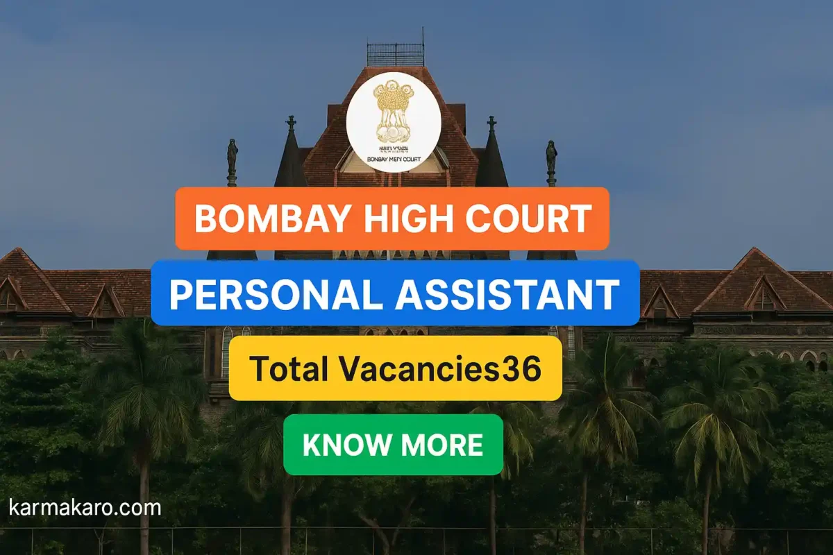 Bombay High Court Recruitment 2025 – Apply Online for 36 Personal Assistant Posts