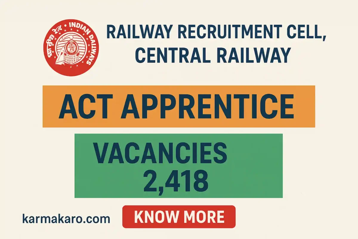 Central Railway Apprentice Recruitment 2025