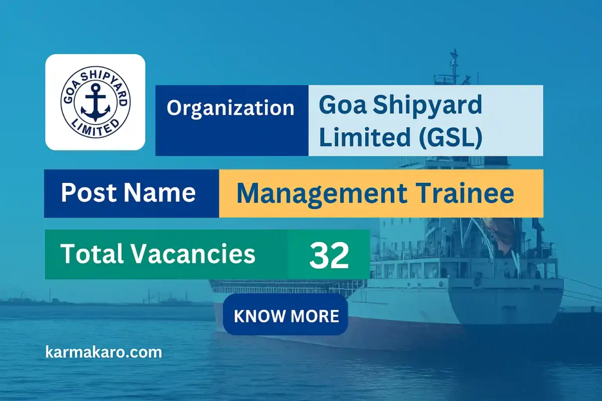 GSL Recruitment 2025 - Apply Online for 32 Management Trainee Posts