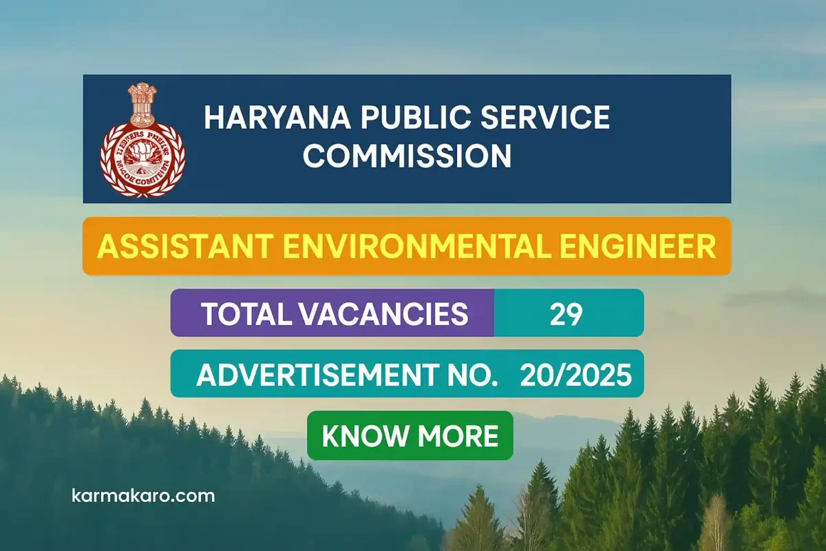 HPSC Assistant Environmental Engineer Recruitment 2025 – 29 Vacancies