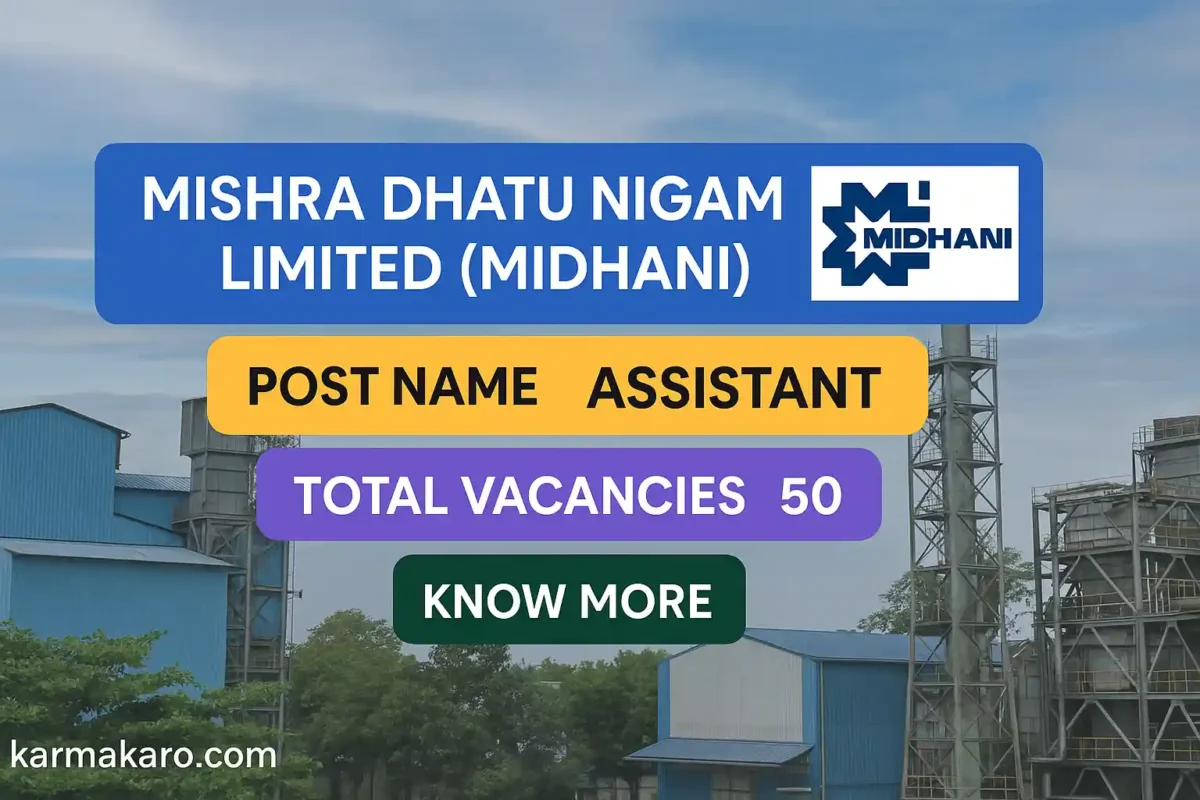 MIDHANI Assistant Recruitment 2025