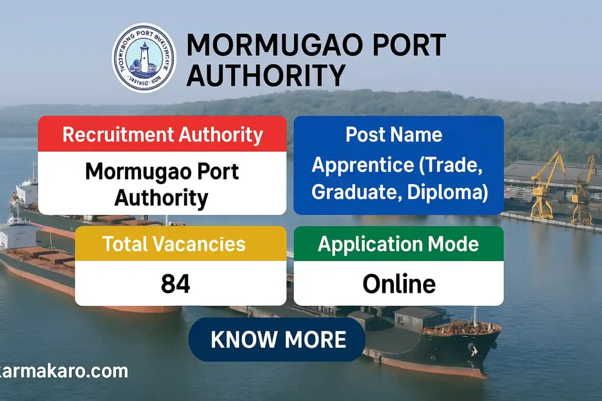 Mormugao Port Authority Apprentice Recruitment 2025