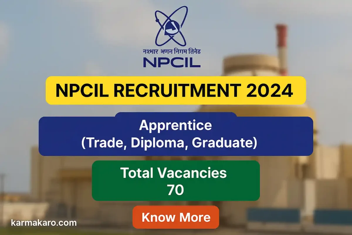 NPCIL Recruitment 2025 – 70 Apprentice Vacancies Open for Application