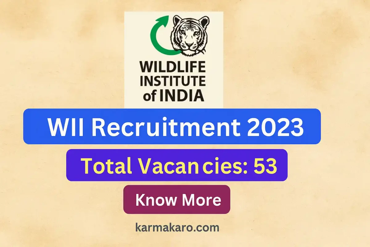 WII Recruitment 2025 - 53 Vacancies for Project Associates, Technical Assistants & More