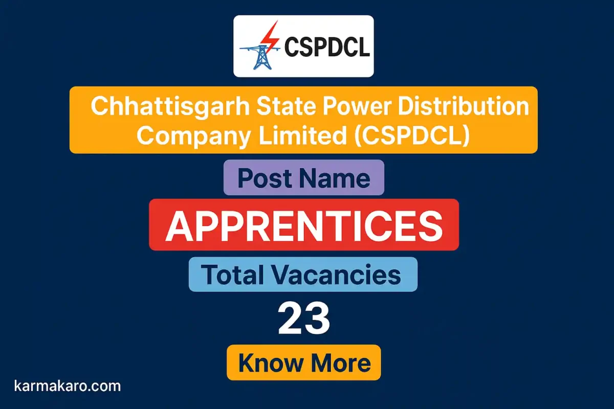 CSPDCL Apprentices Recruitment 2025 Apply for 23 Apprentice Posts