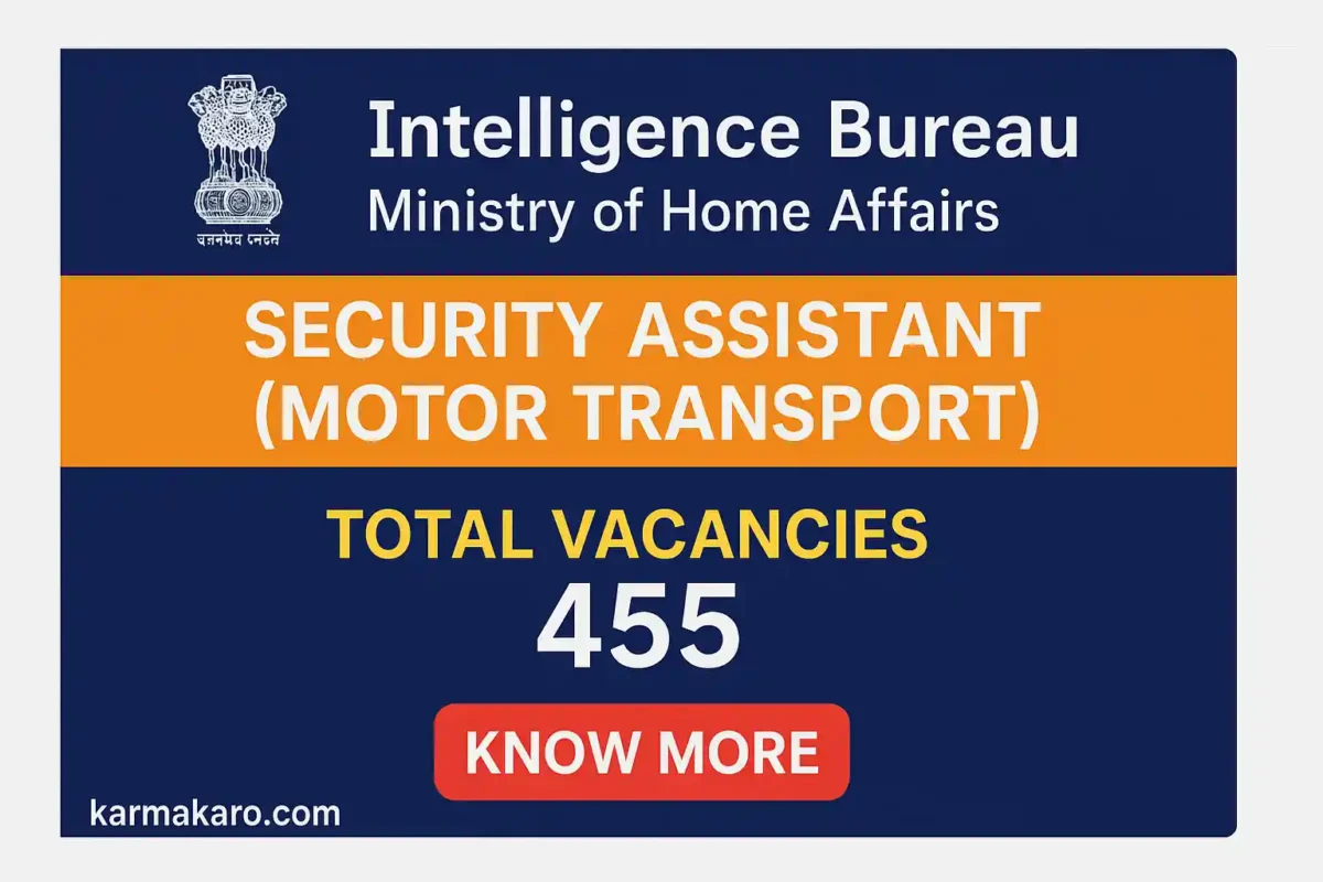 IB Security Assistant Recruitment 2025
