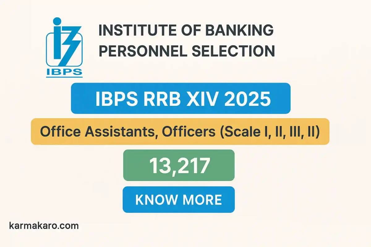 IBPS RRB XIV Recruitment 2025 – Apply Online for 13,217 Office Assistant & Officers Posts