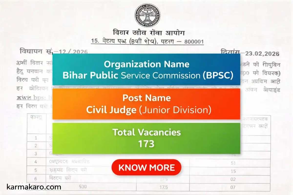 BPSC Civil Judge Recruitment 2026