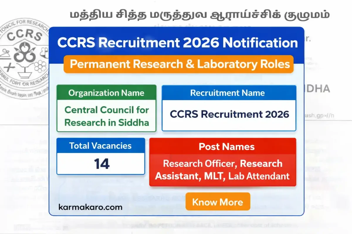 CCRS Vacancy 2026