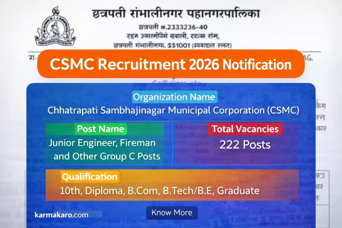 CSMC Recruitment 2026