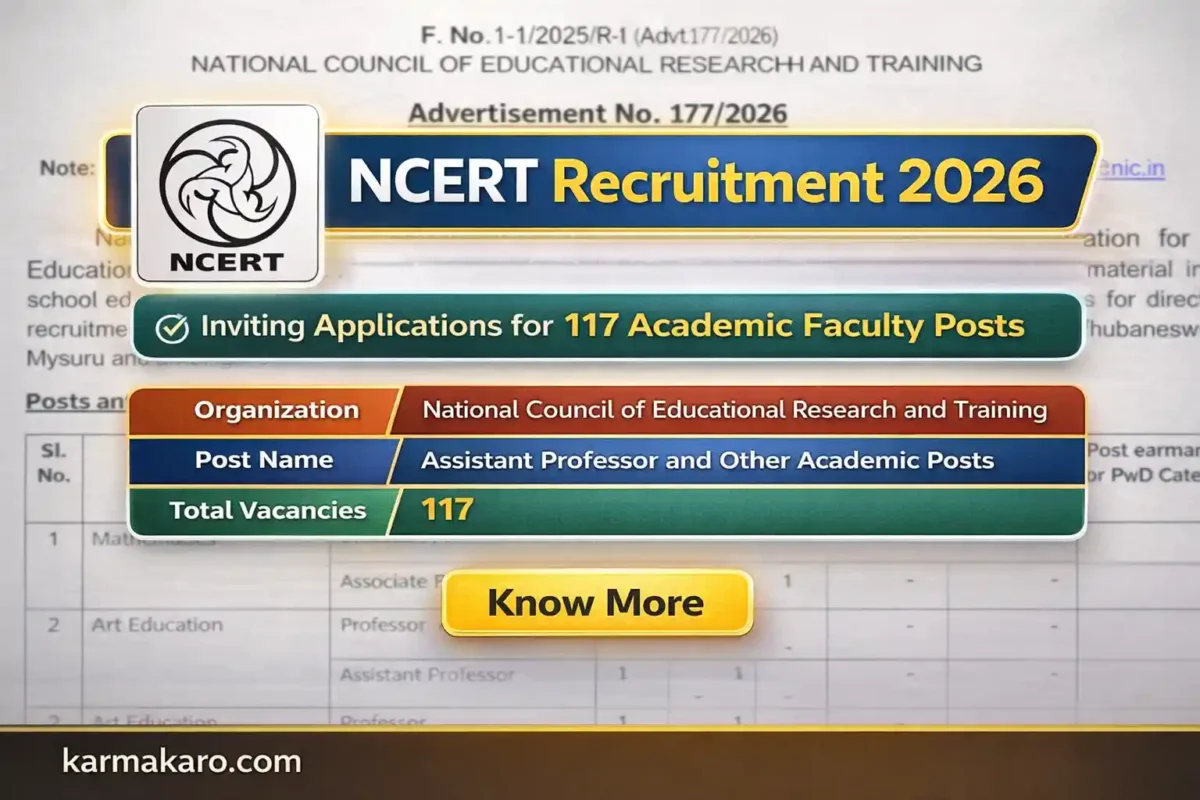 NCERT Assistant Professor Recruitment 2026