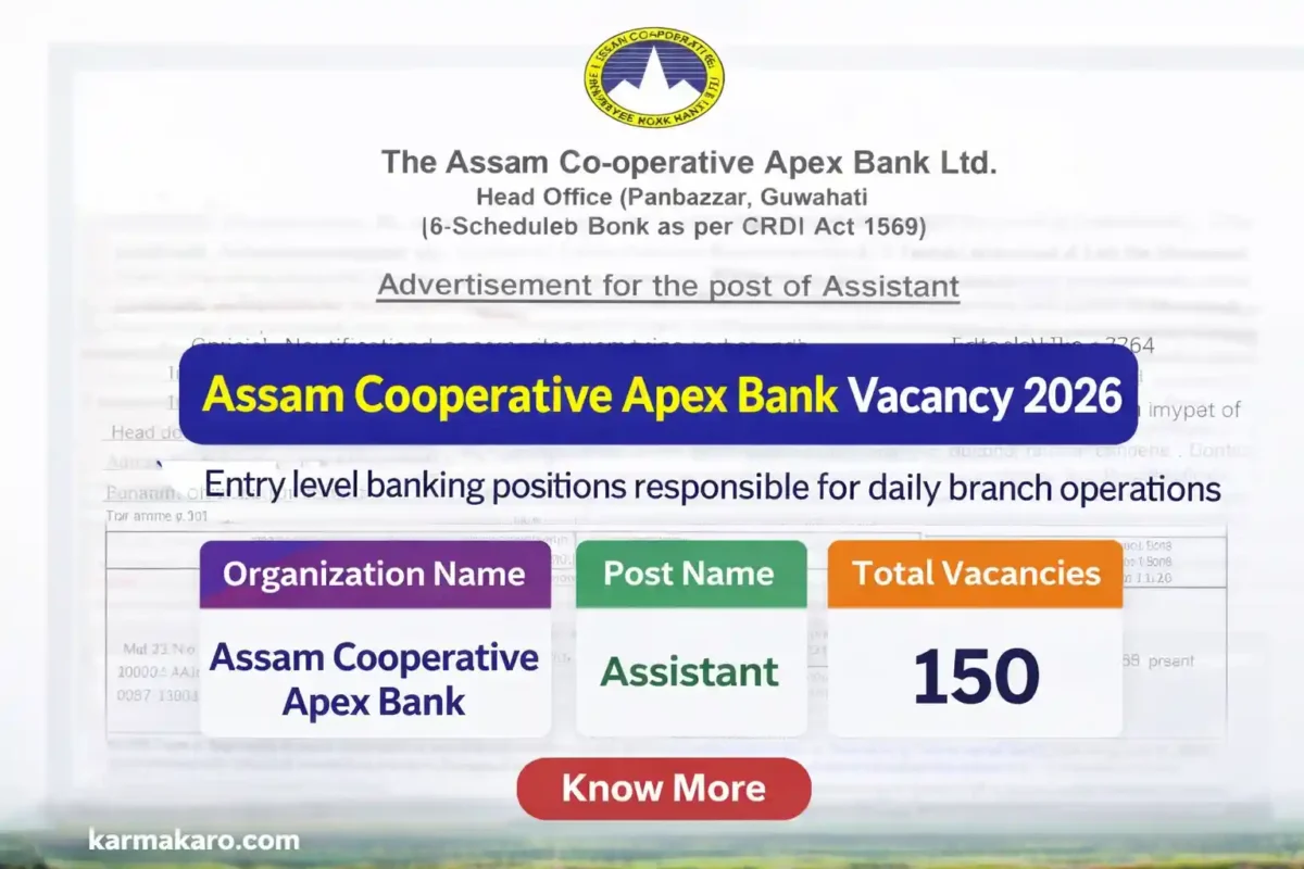 Assam Cooperative Apex Bank Assistant Recruitment 2026