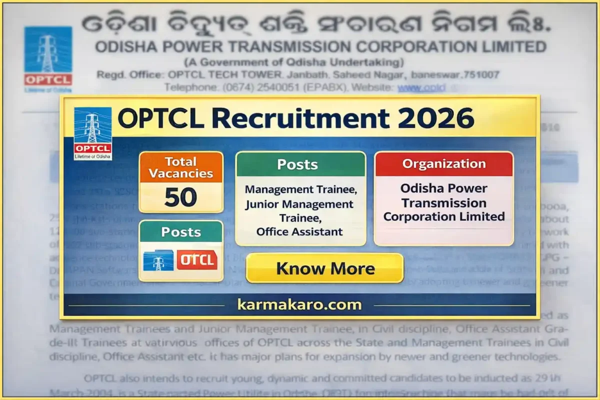OPTCL Recruitment 2026