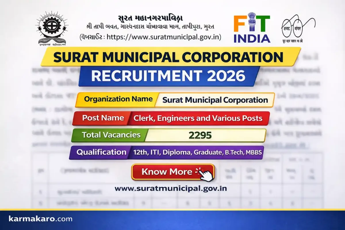 Surat Municipal Corporation Recruitment 2026